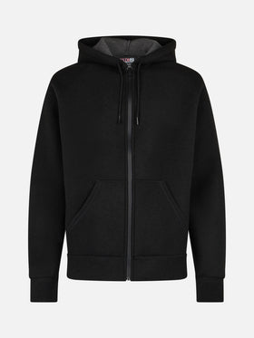 Man black technic fabric sweatshirt Carrel - MC2 Saint Barth