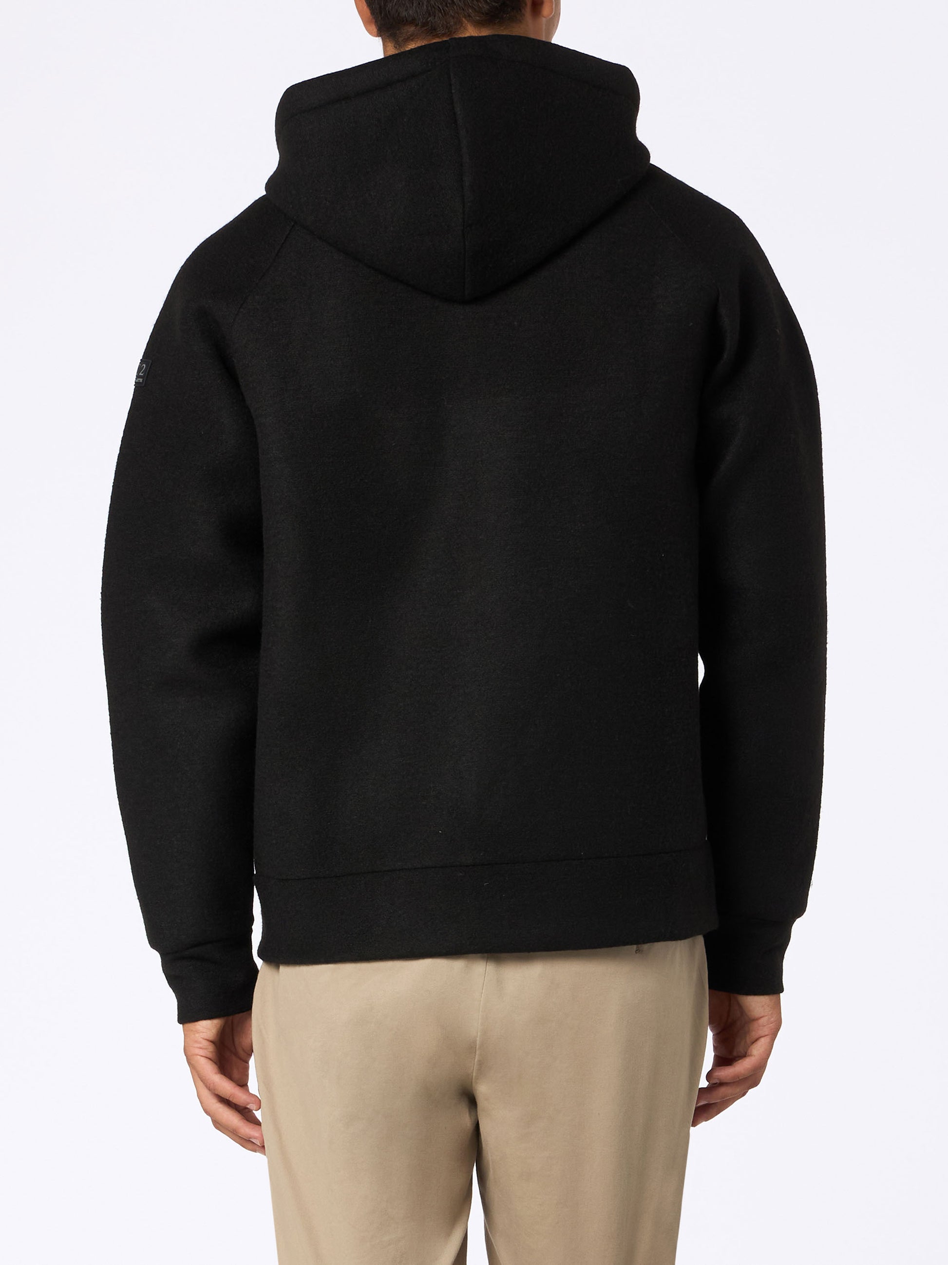 Man black technic fabric sweatshirt Carrel - MC2 Saint Barth