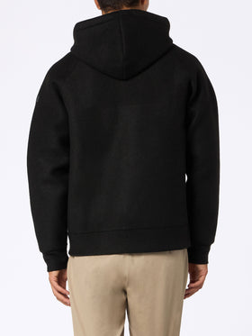 Man black technic fabric sweatshirt Carrel - MC2 Saint Barth