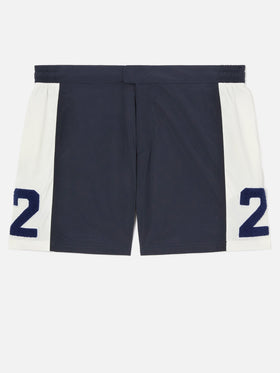 Costume mare Cup con bande e patch