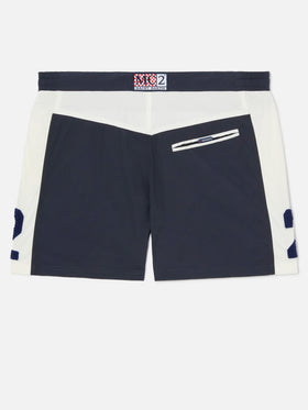 Costume mare Cup con bande e patch