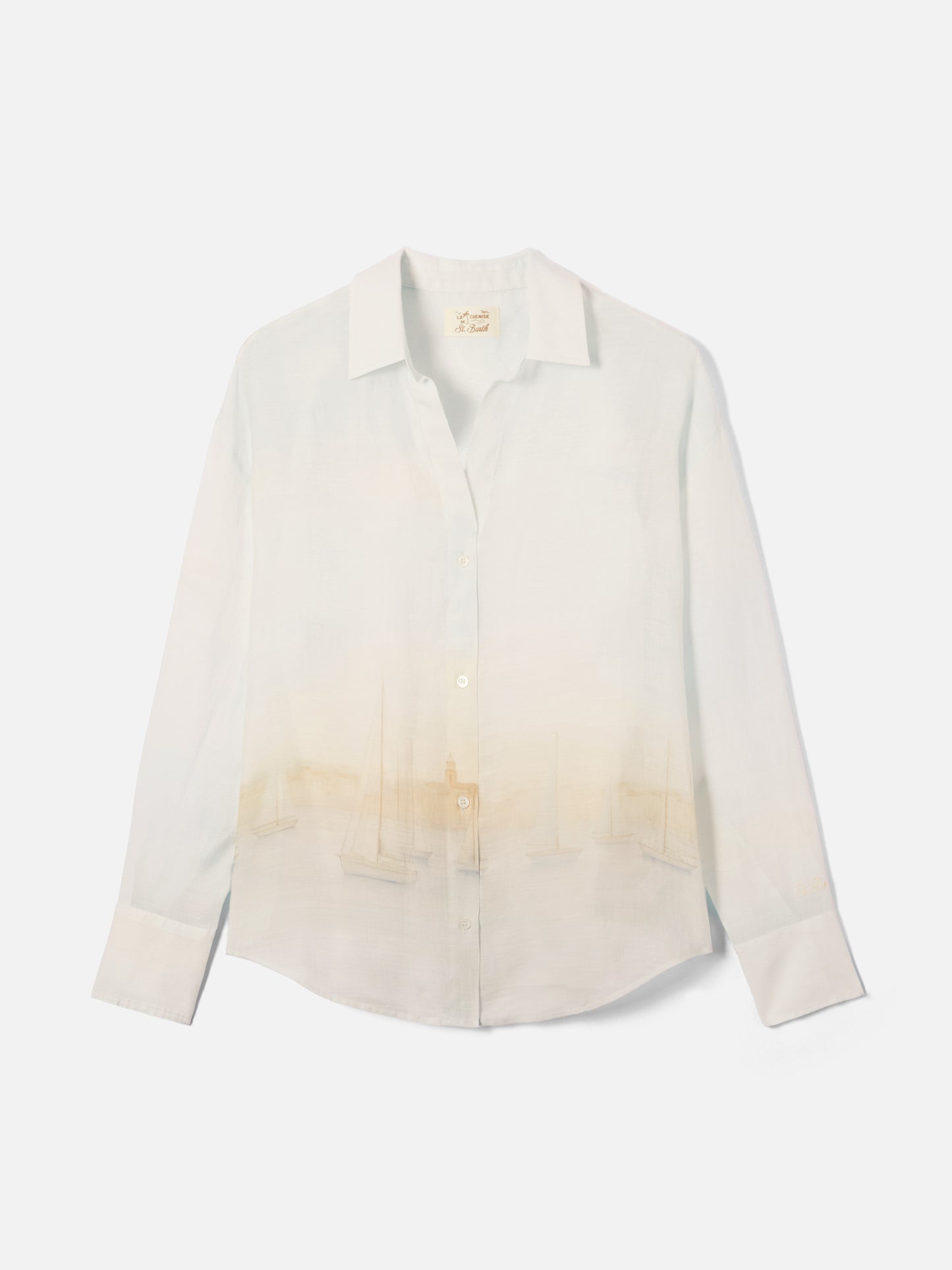 Chemise Cristal en ramie avec imprimé St. Tropez 