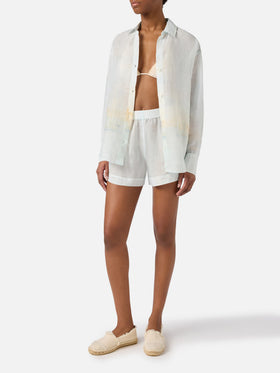 Chemise Cristal en ramie avec imprimé St. Tropez 