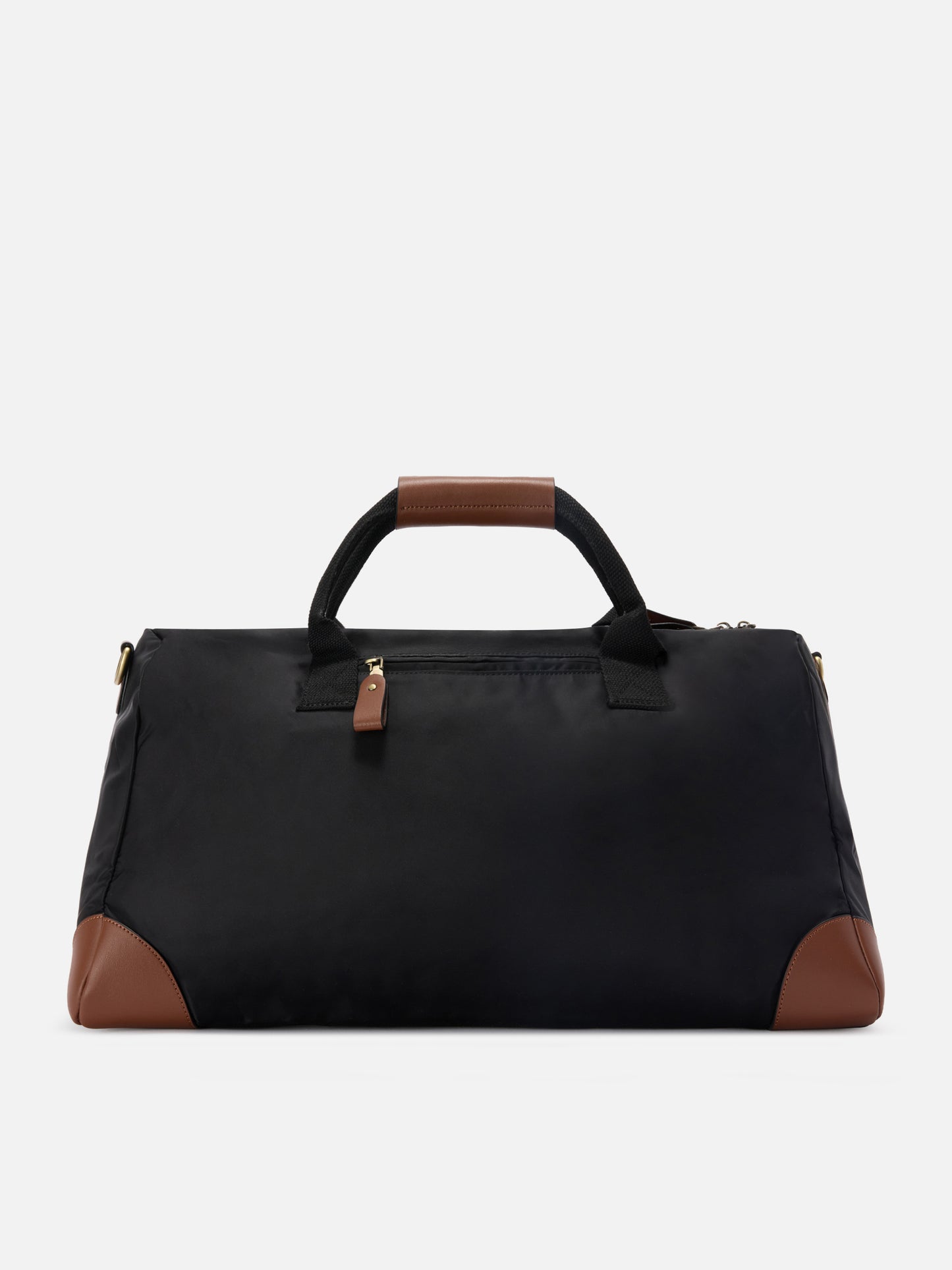 Daily black nylon weekender with embroidered logo
