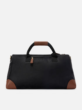 Daily black nylon weekender with embroidered logo