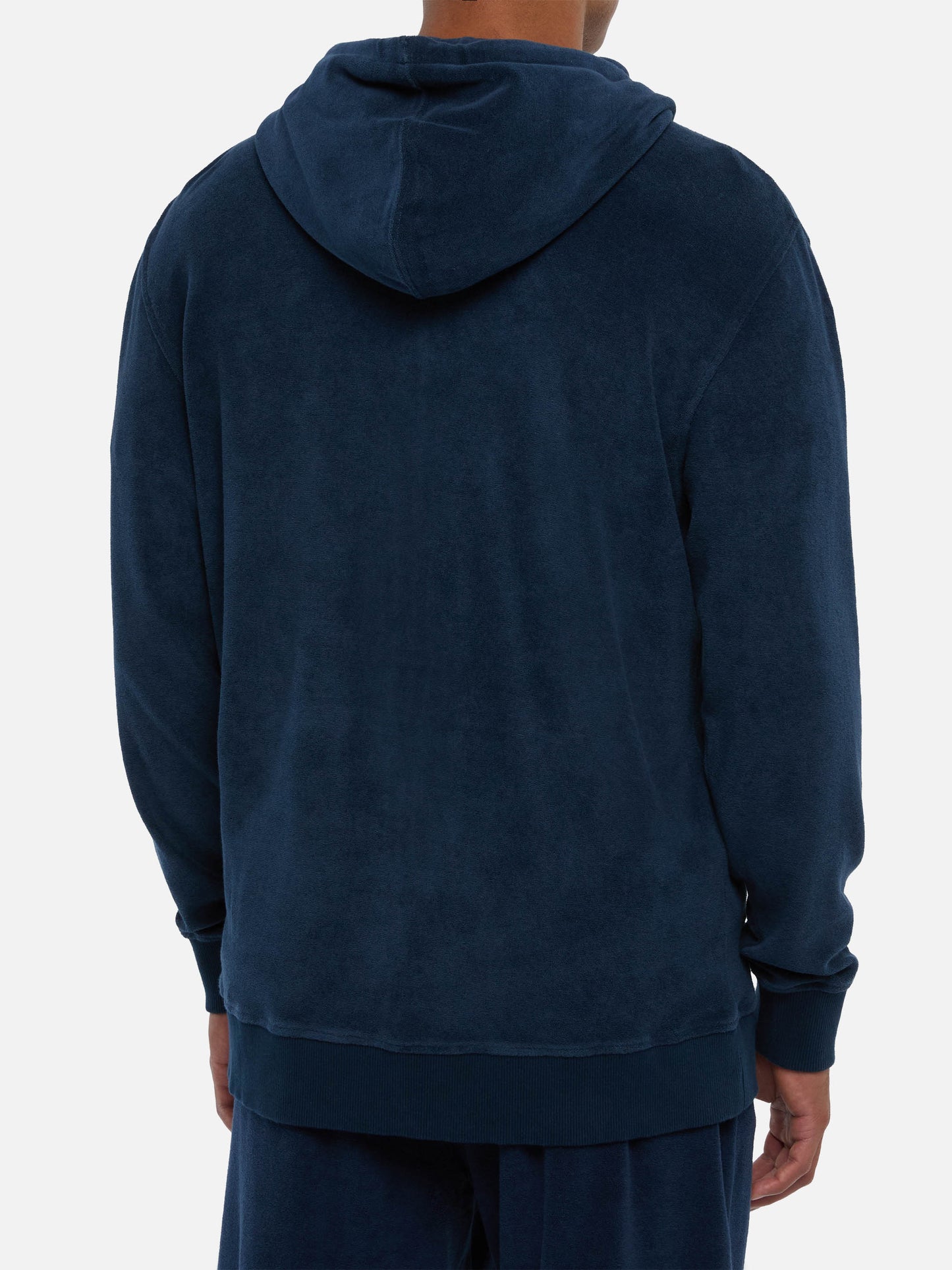 Felpa in spugna con zip Danny con ricamo St. Barth
