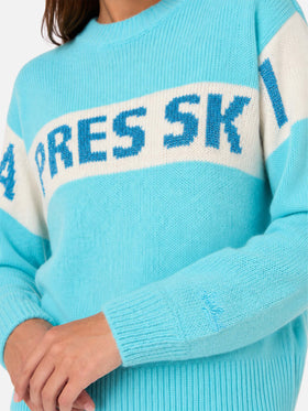 Suéter azul claro Danya con estampado Après Ski 