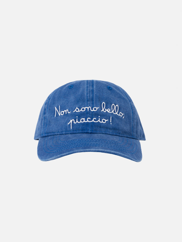 Denim ball cap Davis with Non sono bello...embroidery | VACANZE DI NATALE SPECIAL EDITION - MC2 Saint Barth
