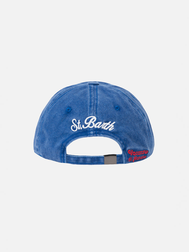 Denim ball cap Davis with Non sono bello...embroidery | VACANZE DI NATALE SPECIAL EDITION - MC2 Saint Barth