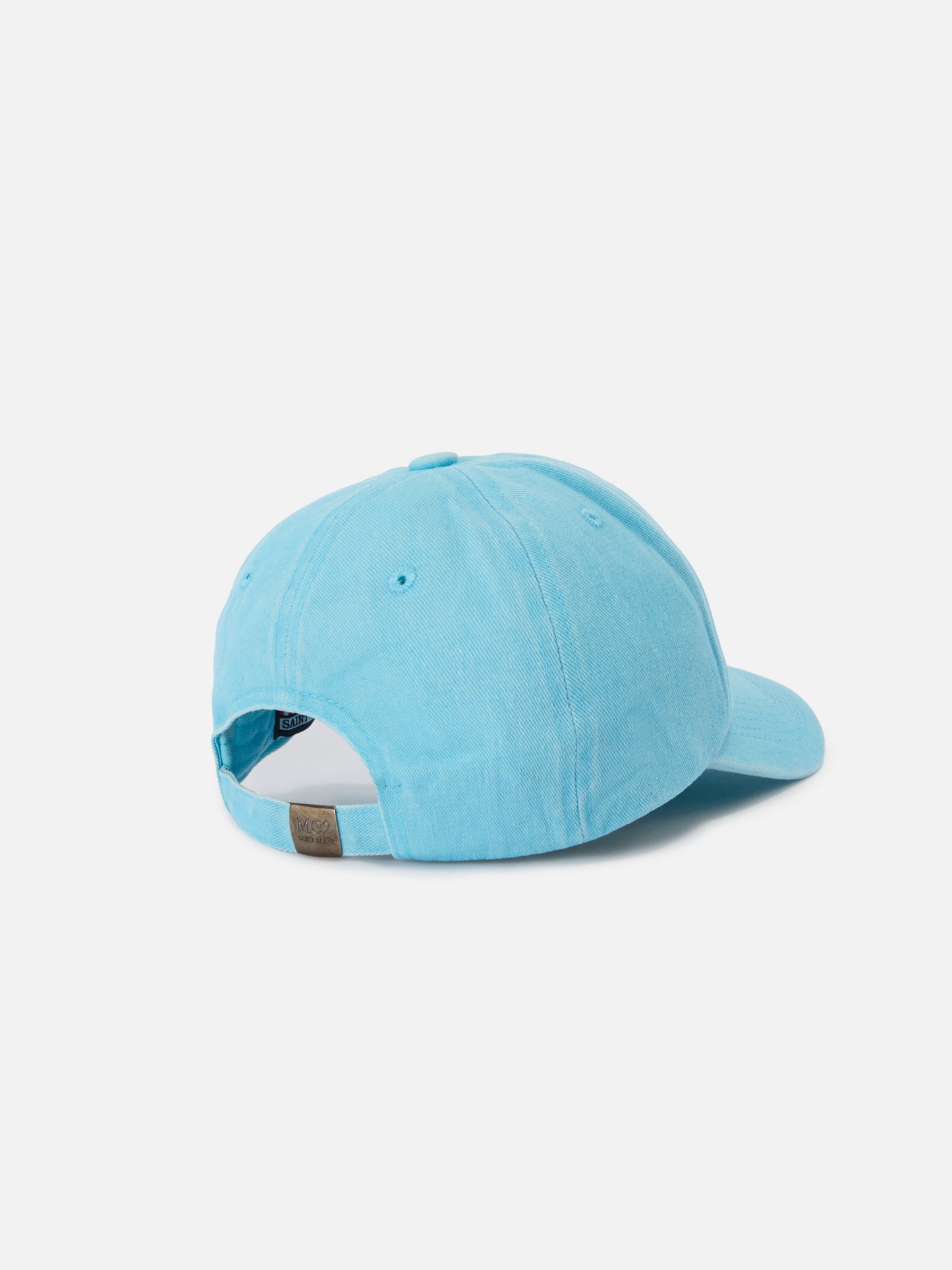 Davis light blue cotton baseball cap with embroidered logo