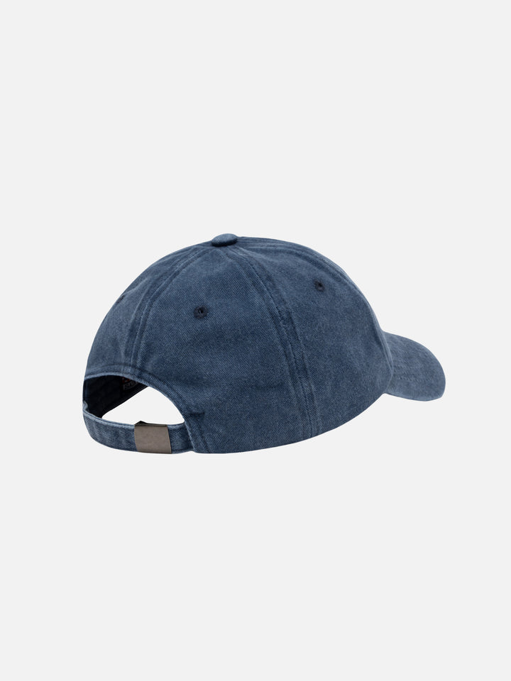 Davis navy blue denim Ball Cap with St. Barth embroidery - MC2 Saint Barth