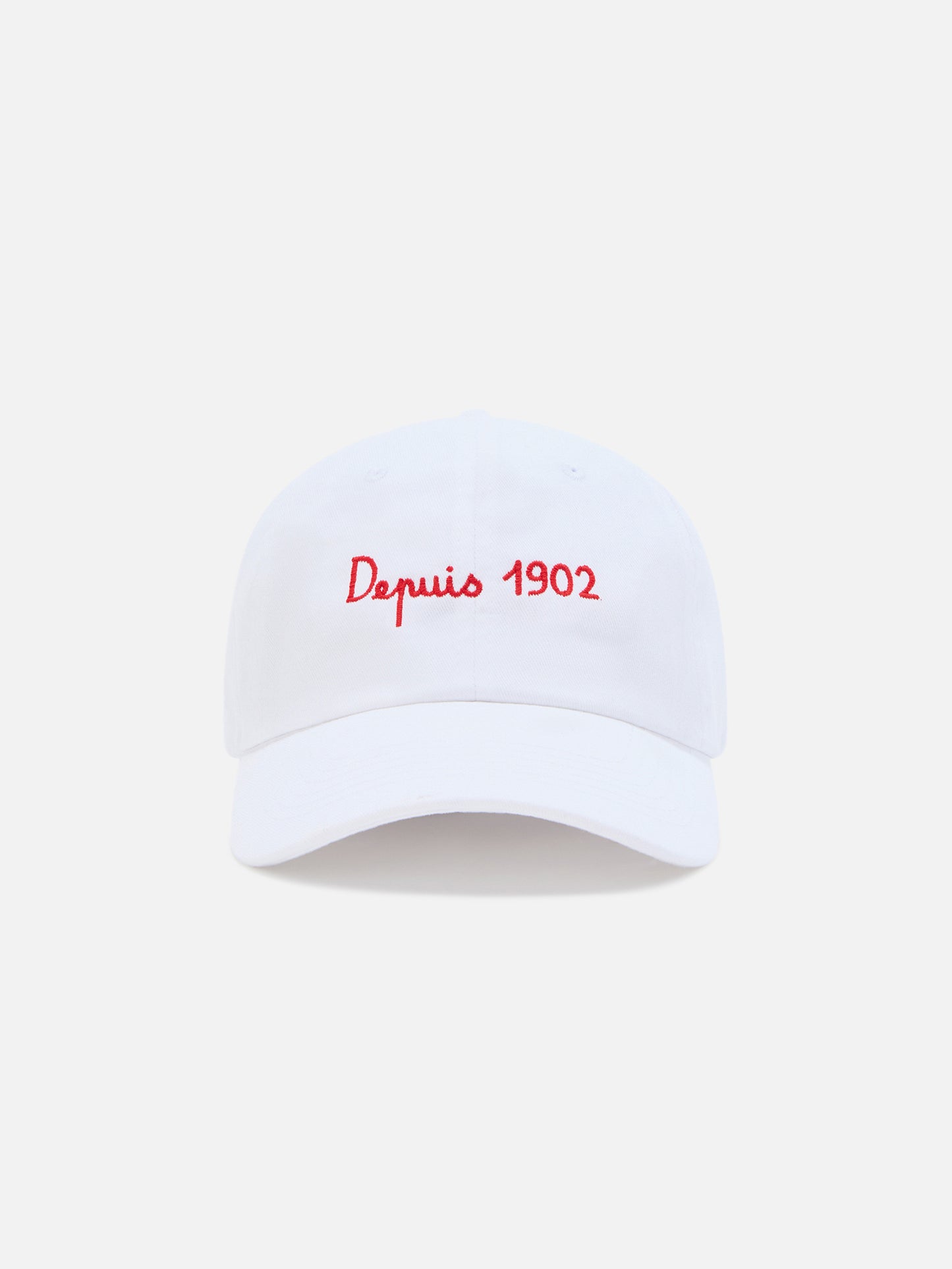 Weiße Baseballkappe aus Baumwolle Davis mit AS Cannes-Stickerei | AS CANNES SPECIAL EDITION 