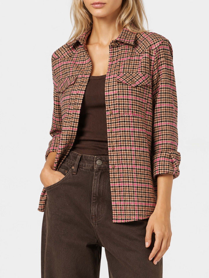 Sobrecamisa Deer pied de poule 
