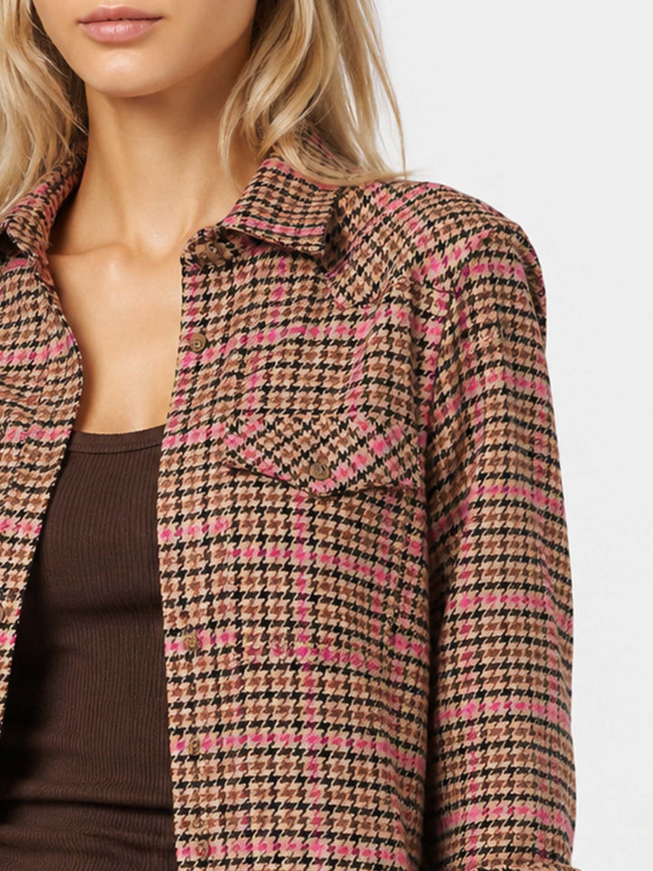Sobrecamisa Deer pied de poule 