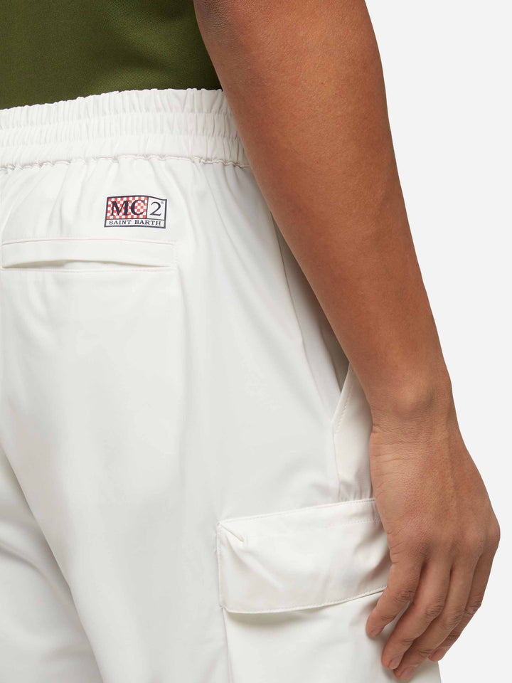 Off-white technic fabric bermuda shorts Deck - MC2 Saint Barth