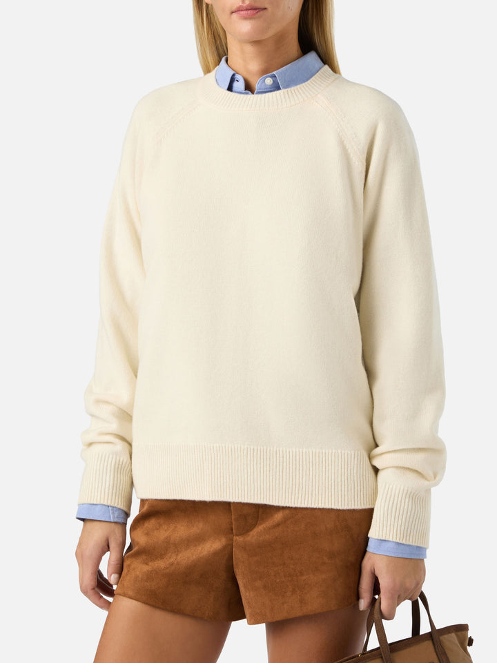 Off white Delphine wool crewneck knit