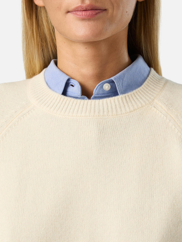Off white Delphine wool crewneck knit