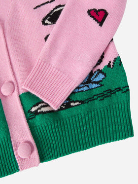 Didy cashmere-blend cardigan with Snoopy jacquard | PEANUTS SPECIAL EDITION
