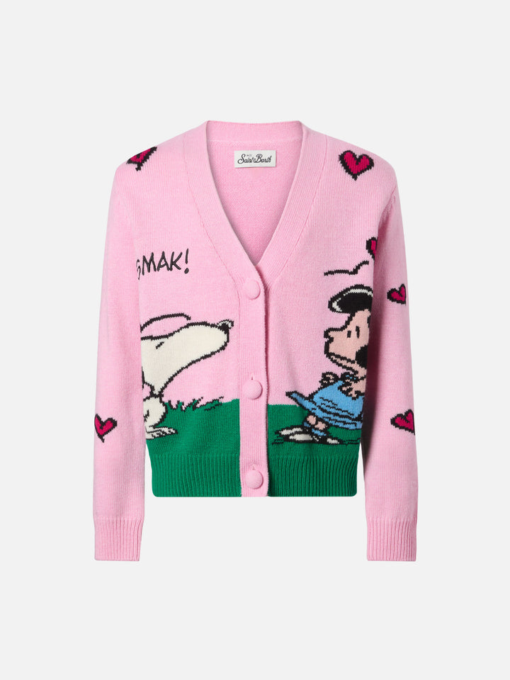 Didy cashmere-blend cardigan with Snoopy jacquard | PEANUTS SPECIAL EDITION