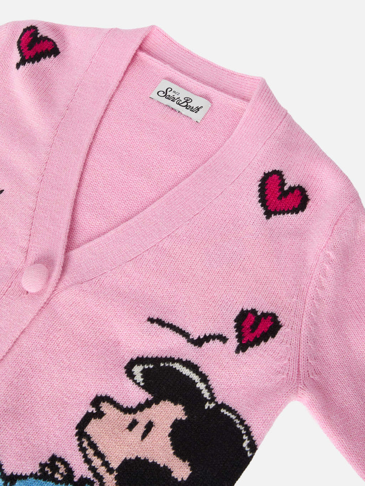 Didy cashmere-blend cardigan with Snoopy jacquard | PEANUTS SPECIAL EDITION