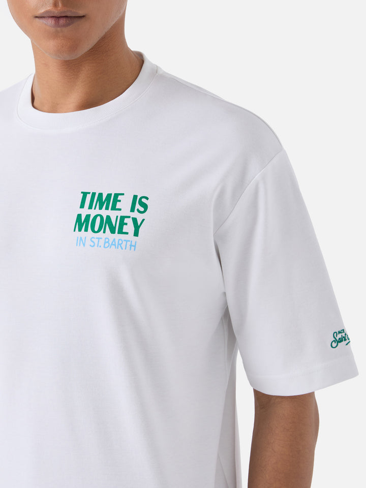 T-shirt Delmar con stampa Time Is Money e maxi grafica sul retro