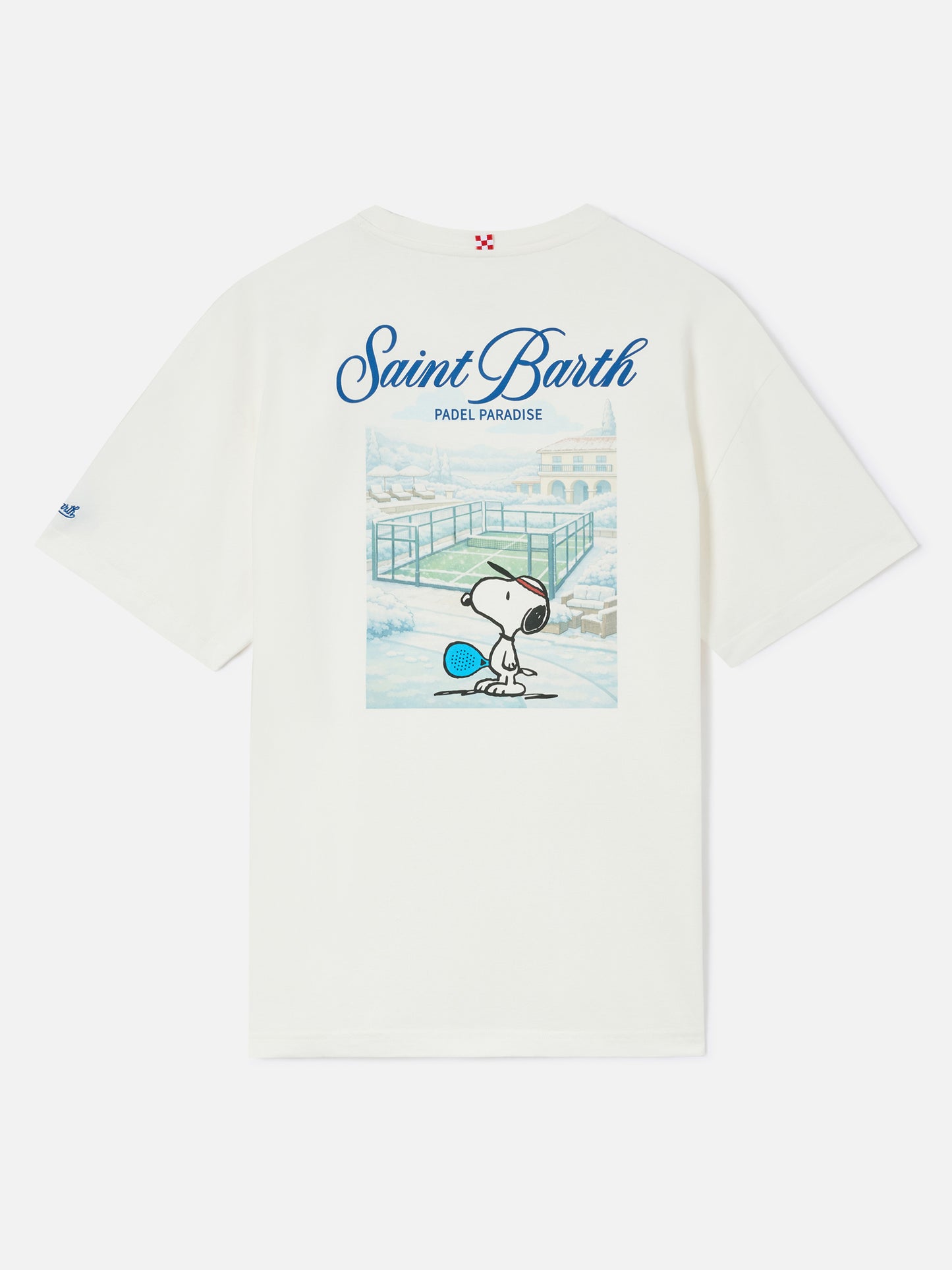 T-shirt Delmar blanc avec imprimé Peanuts Padel Paradise 