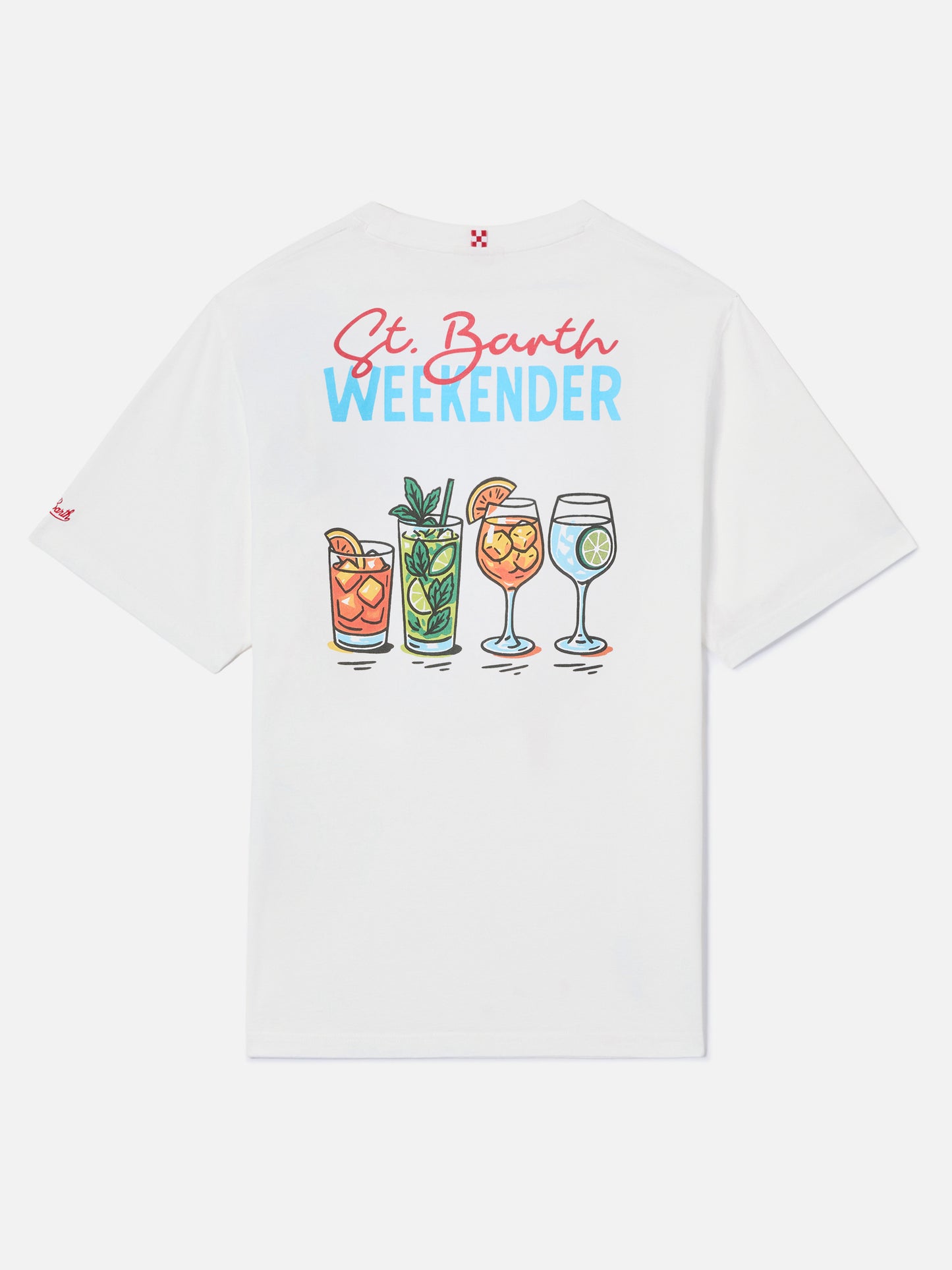 Camiseta Delmar con estampado St. Barth Weekender y maxi gráfico en la espalda 