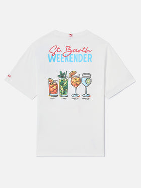 Camiseta Delmar con estampado St. Barth Weekender y maxi gráfico en la espalda 