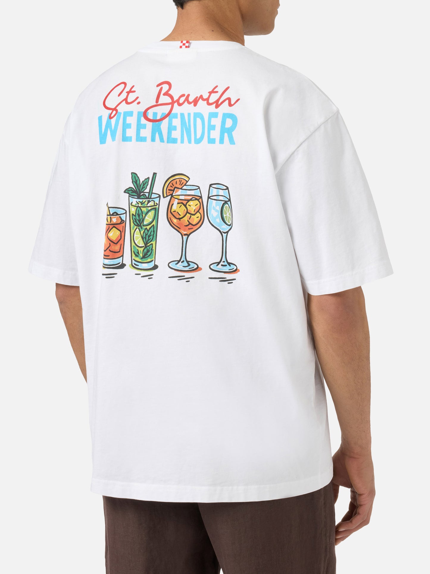 Camiseta Delmar con estampado St. Barth Weekender y maxi gráfico en la espalda 