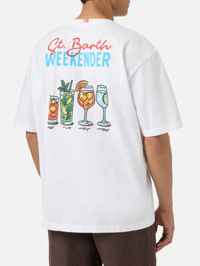 Camiseta Delmar con estampado St. Barth Weekender y maxi gráfico en la espalda 