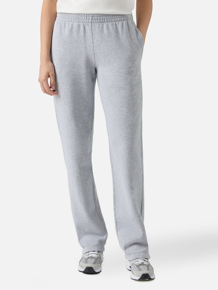 Joggers fondo dritto Deena grigio melange