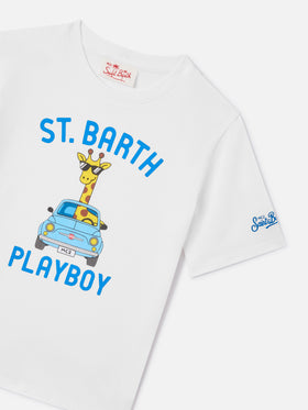 T-shirt Denver Jr con maxi stampa St. Barth Playboy