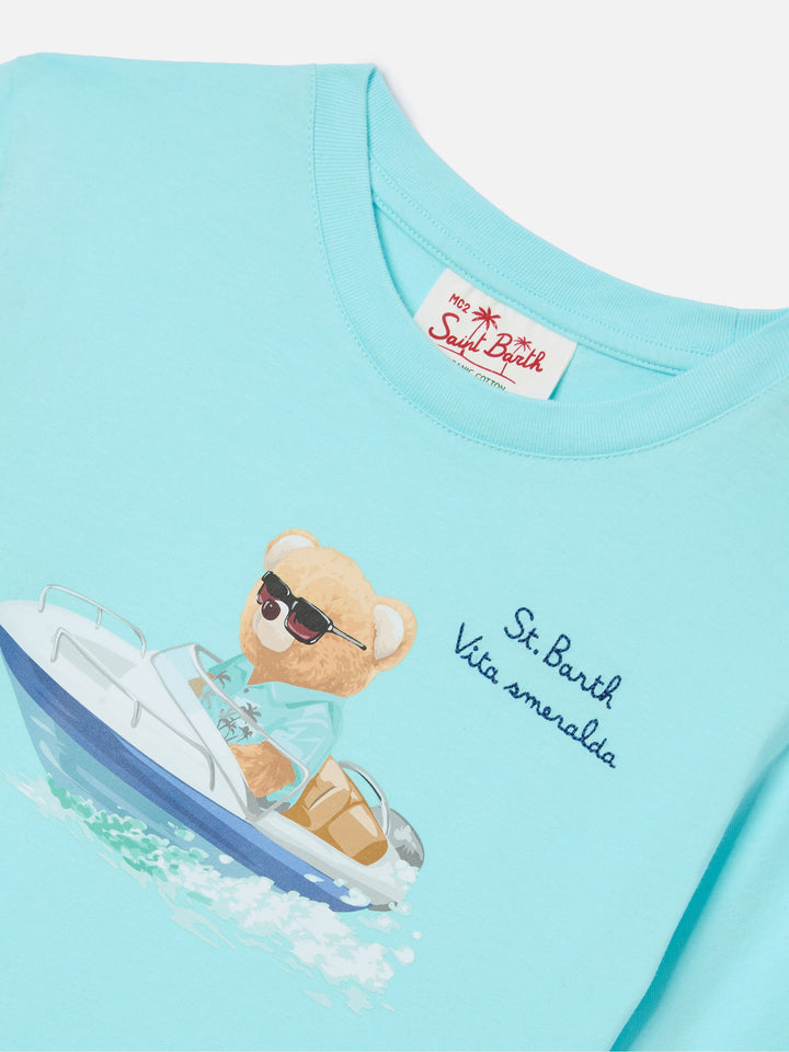 T-shirt Denver Jr con ricamo Vita Smeralda