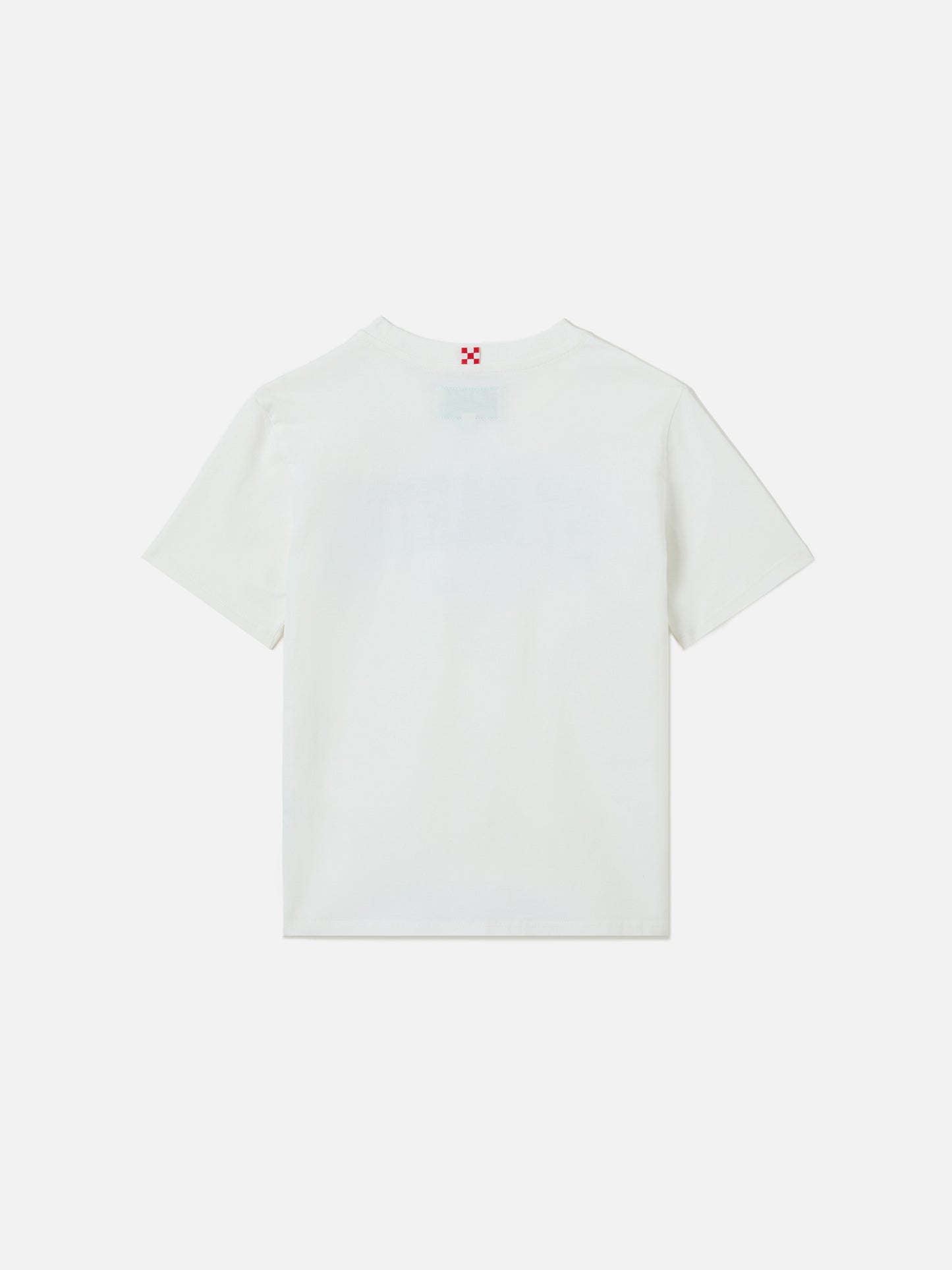 White Denver Jr cotton t-shirt with printed Sport Club logo