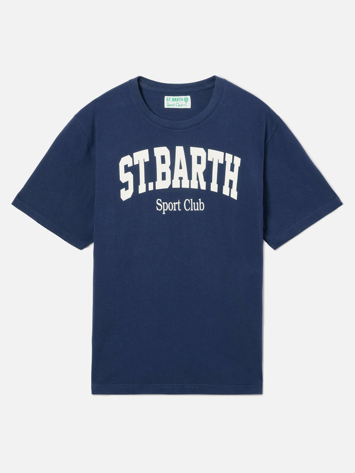 T-shirt Denver blu con stampa Sport Club