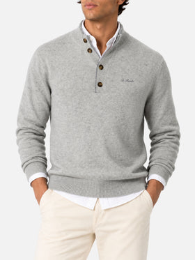 Polo de BLENDED CASHMERE gris claro 