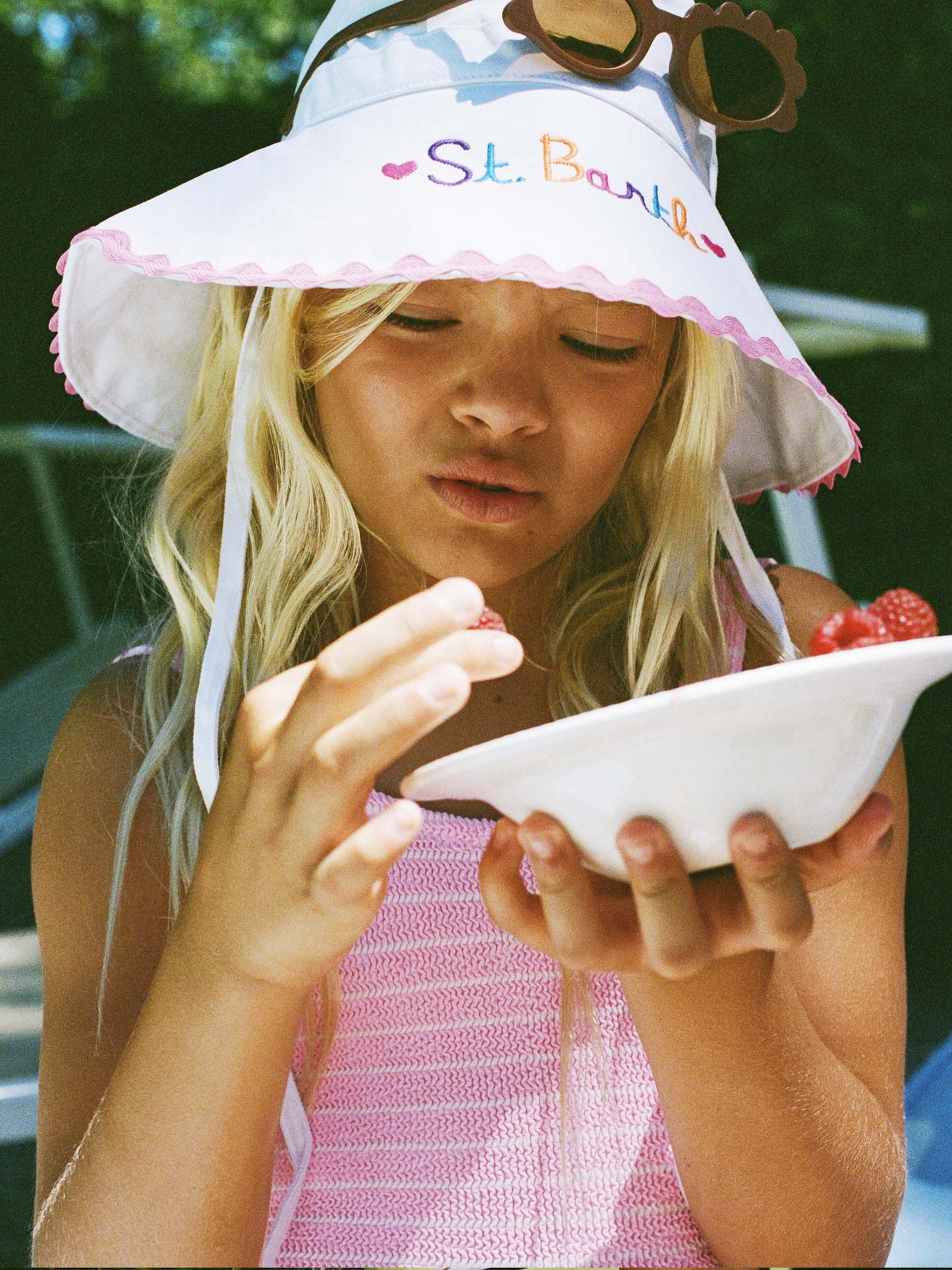 Bonnet enfant fille en coton 