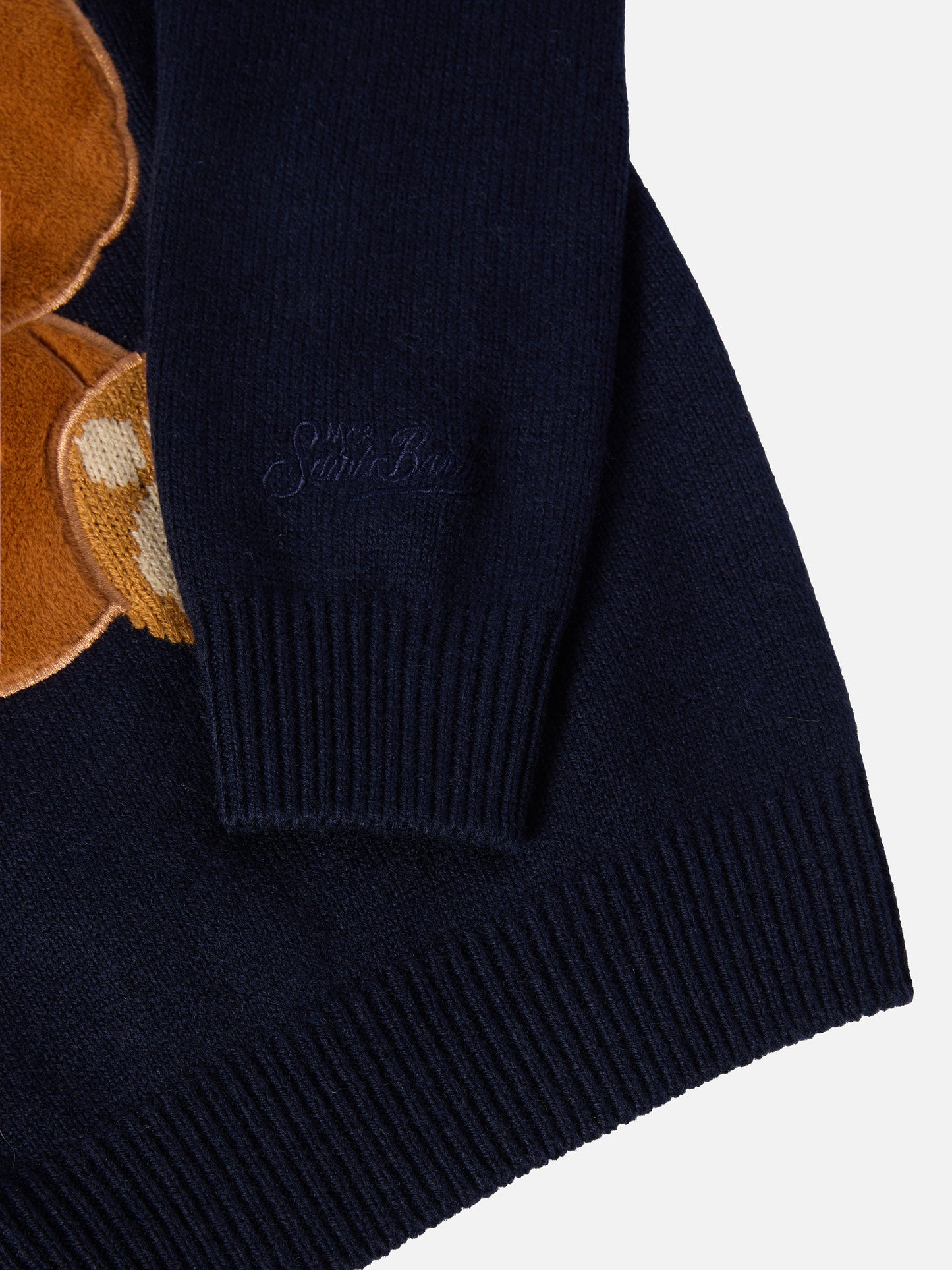 Girocollo Douglas in misto cashmere con patch Orso Trudi | TRUDI SPECIAL EDITION