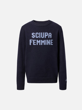 Maglione Douglas  in misto cashmere con jacquard Sciupa Femmine