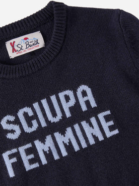 Maglione Douglas  in misto cashmere con jacquard Sciupa Femmine
