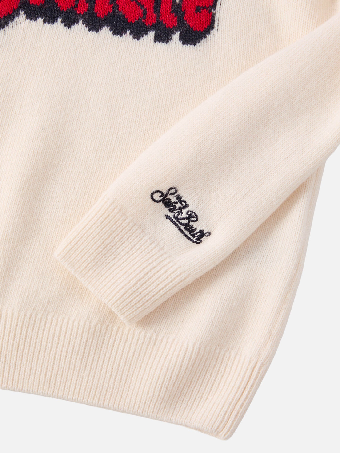 Douglas sweater in cashmere blend with Vacanze di Natale jacquard | VACANZE DI NATALE SPECIAL EDITION