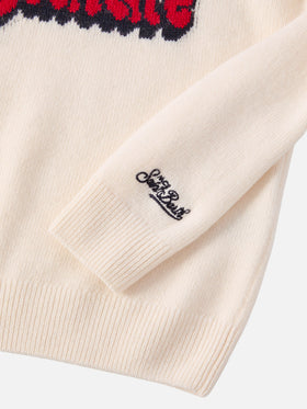 Douglas sweater in cashmere blend with Vacanze di Natale jacquard | VACANZE DI NATALE SPECIAL EDITION