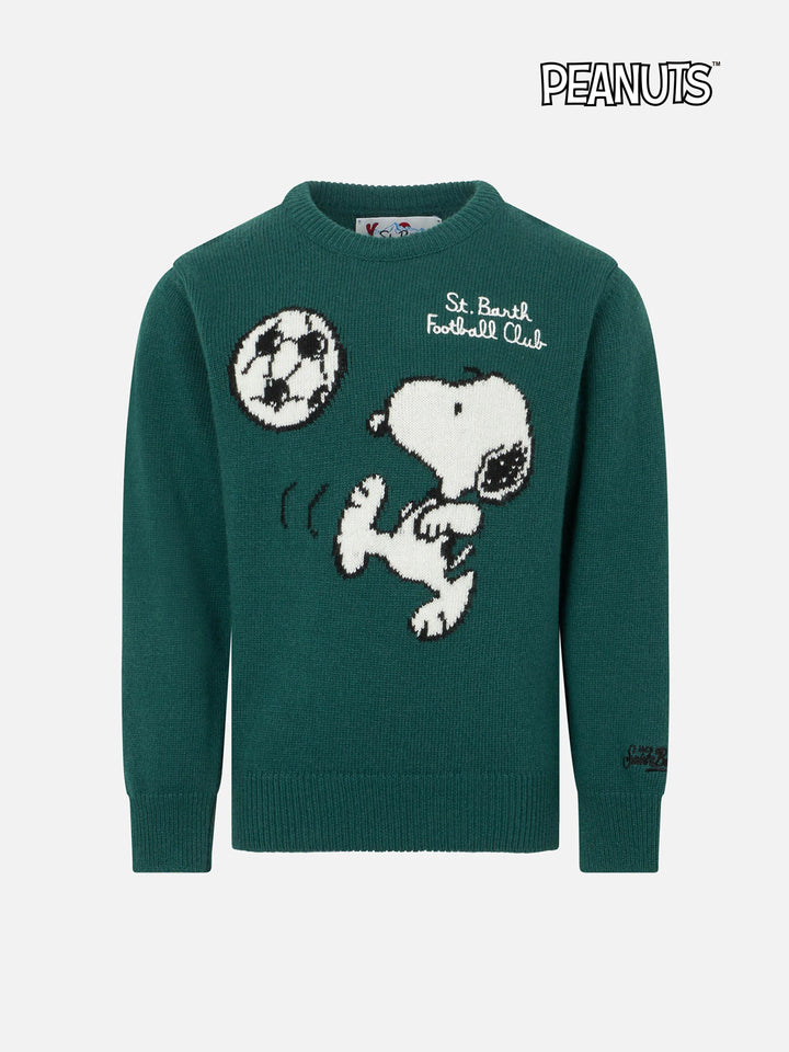 Maglia da bambino girocollo con stampa jacquard calcistica Snoopy | SNOOPY - EDIZIONE SPECIALE PEANUTS™