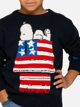 Kid sweater with Snoopy jacquard print | Peanuts™ Special Edition