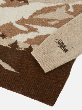 Maglione girocollo Douglas con jacquard cartolina Courchevel