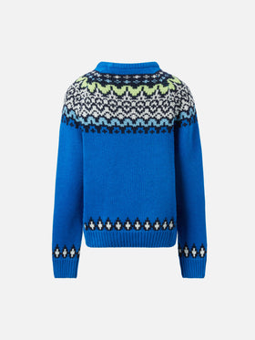 Alpakapullover Douglas mit Fair-Isle- und St.-Moritz-Jacquardmuster