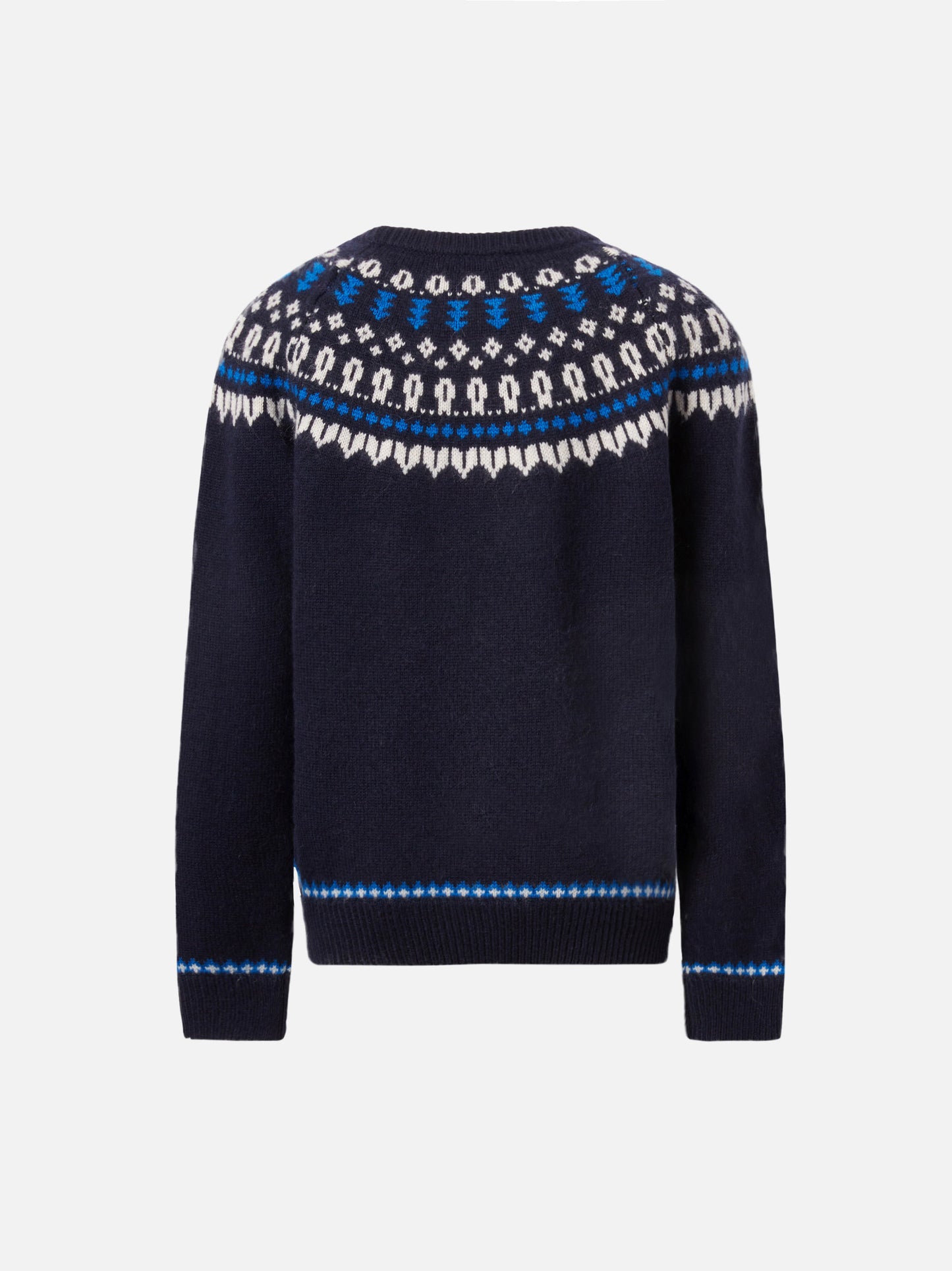 Alpakapullover Douglas mit Fair-Isle-Jacquard