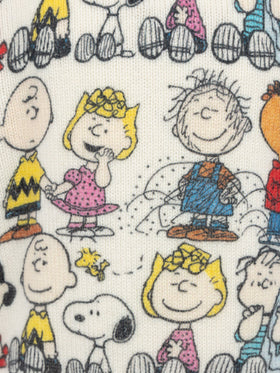 Boy white crewneck sweater Douglas with Peanuts team print | SNOOPY PEANUTS SPECIAL EDITION - MC2 Saint Barth