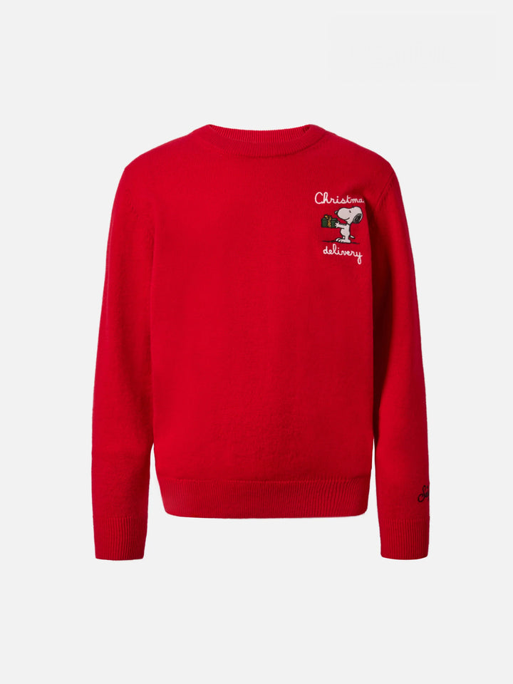 Sweater Douglas Light Embry in cashmere blend with Snoopy embroidery | PEANUTS SPECIAL EDITION