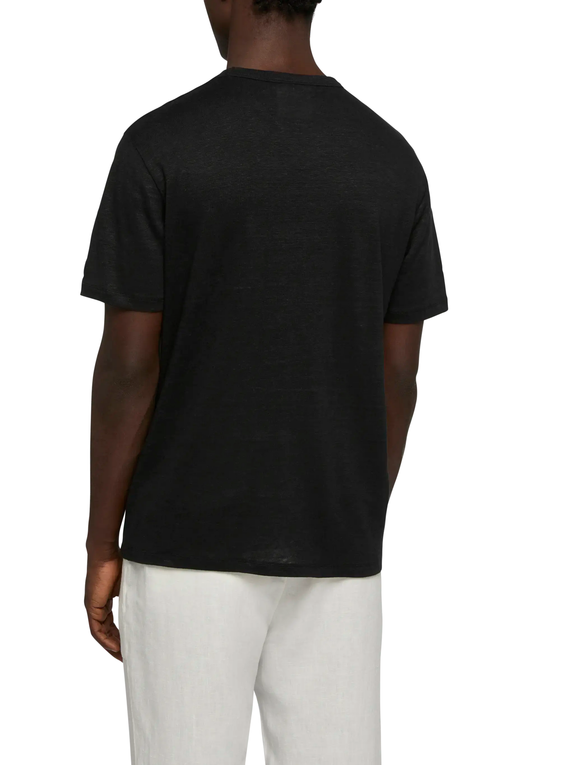 Linen jersey t-shirt Ecstasea with printed and embroidered pocket - MC2 Saint Barth